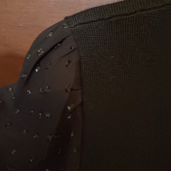 NWT • LOFT • Black Women's Top w sheer sleeves. - Picture 4 of 16